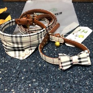 Net super cute two collar and leash set
